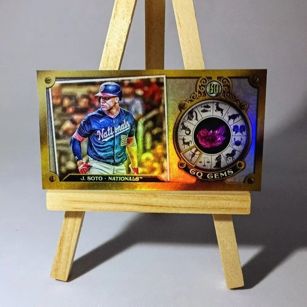 Juan Soto Rainbow Refractor Gypsy Queen Gems GGM-29 Mini Card Topps 2022. - Picture 5 of 8